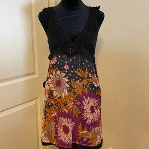 Free People Floral Knit Summer Dress, Size 6